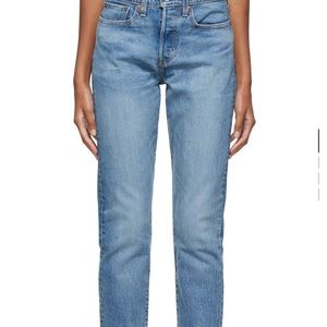 WOMENS LEVI’S HIGH WAIST WEDGIE JEANS